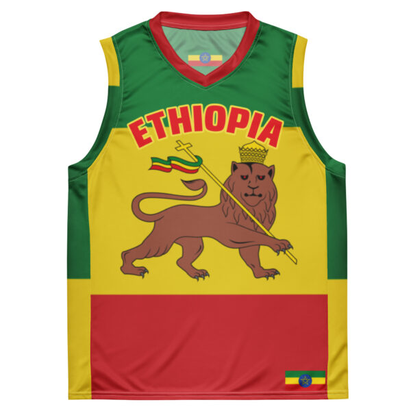 Fifth Degree™ Ethiopia Haile Selassie I Reggae Basketball Jersey Best Shirt