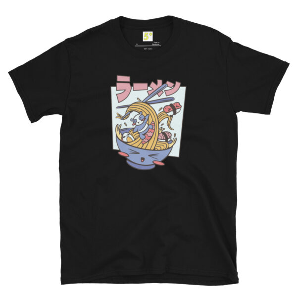 Fifth Degree™ Kawaii Vintage Style Japanese Ramen Cat Essential T-Shirt - Image 2