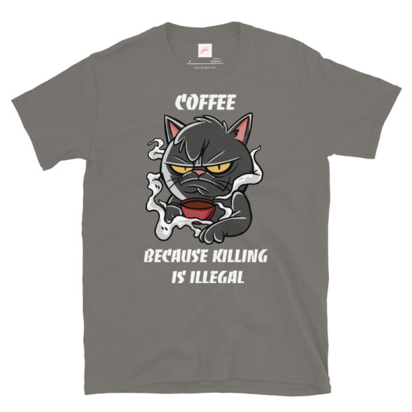 Fifth Degree™ Coffee Because Killing Is Illegal Grumpy Cat T-Shirt - Image 9