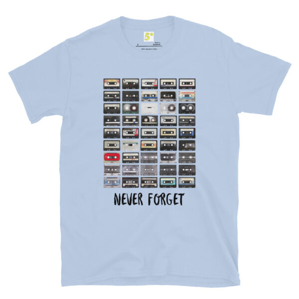 Fifth Degree™ Never Forget Vintage Cassette Tapes Essential Music T-Shirt - Image 12