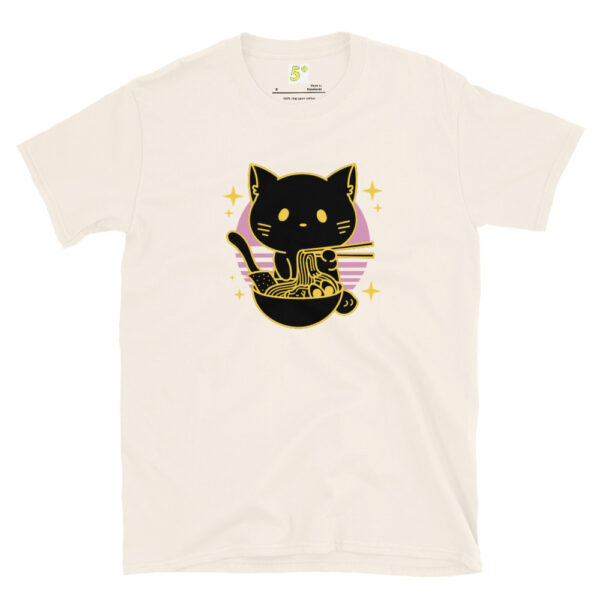 Fifth Degree™ Cute Cat Eating Ramen Essential T-Shirt - Image 13