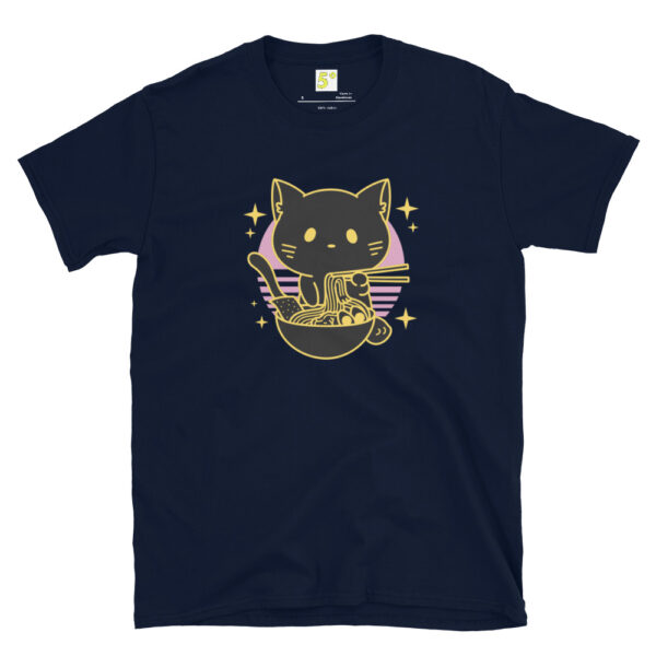 Fifth Degree™ Cute Cat Eating Ramen Essential T-Shirt - Image 2