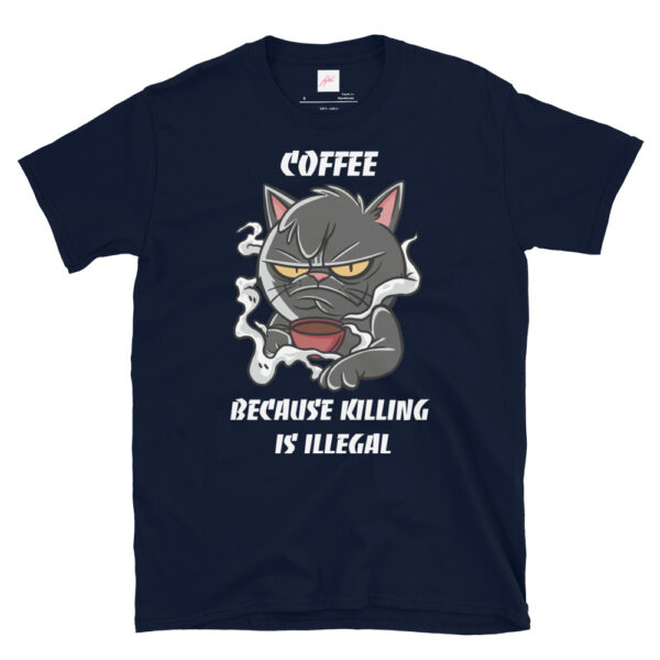 Fifth Degree™ Coffee Because Killing Is Illegal Grumpy Cat T-Shirt - Image 3