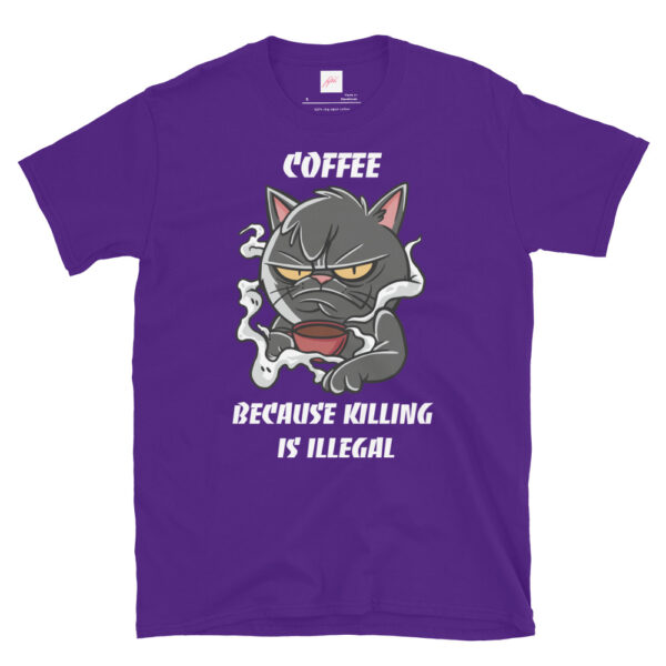 Fifth Degree™ Coffee Because Killing Is Illegal Grumpy Cat T-Shirt - Image 4