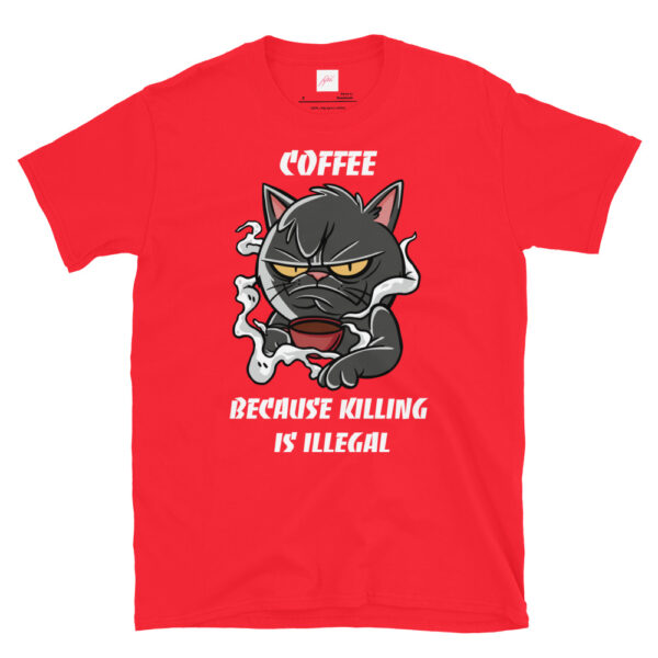 Fifth Degree™ Coffee Because Killing Is Illegal Grumpy Cat T-Shirt - Image 6