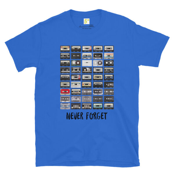 Fifth Degree™ Never Forget Vintage Cassette Tapes Essential Music T-Shirt - Image 7