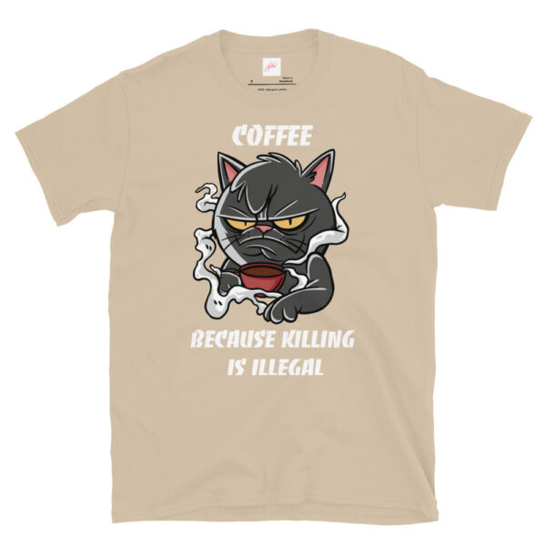 Fifth Degree™ Coffee Because Killing Is Illegal Grumpy Cat T-Shirt - Image 10