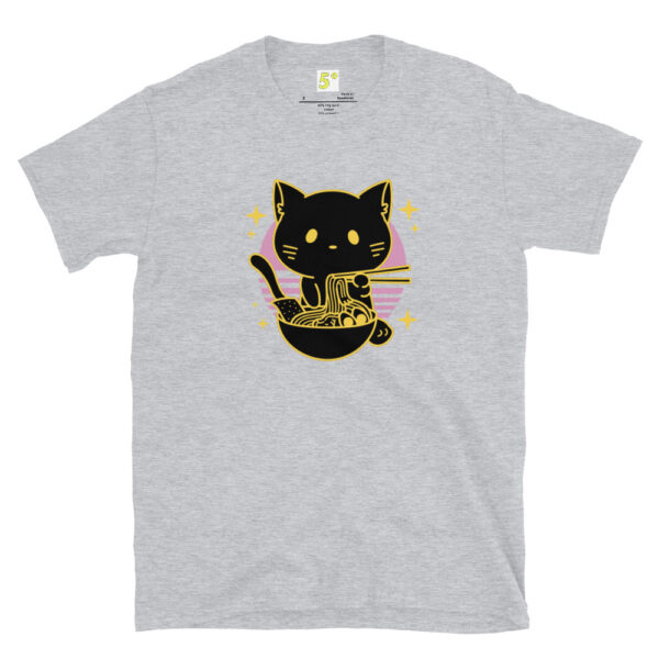 Fifth Degree™ Cute Cat Eating Ramen Essential T-Shirt - Image 12