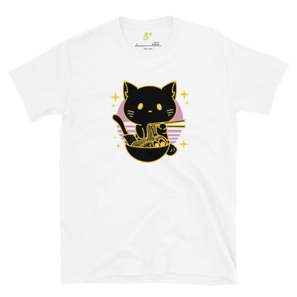 Fifth Degree™ Cute Cat Eating Ramen Essential T-Shirt - Image 14