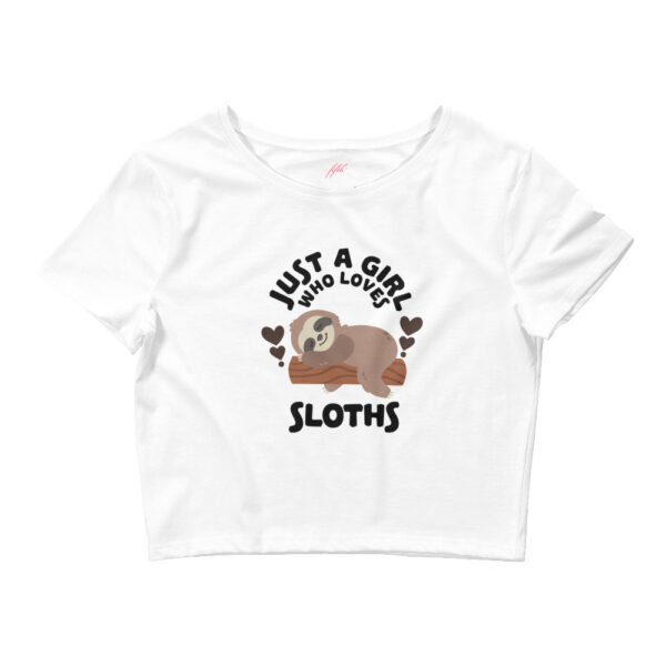 Fifth Degree™ Just a Girl Who Loves Sloths Crop Top Tee