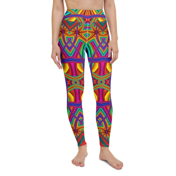 Fifth Degree™ Psychedelic Print Festival Yoga Funky Leggings - Image 2