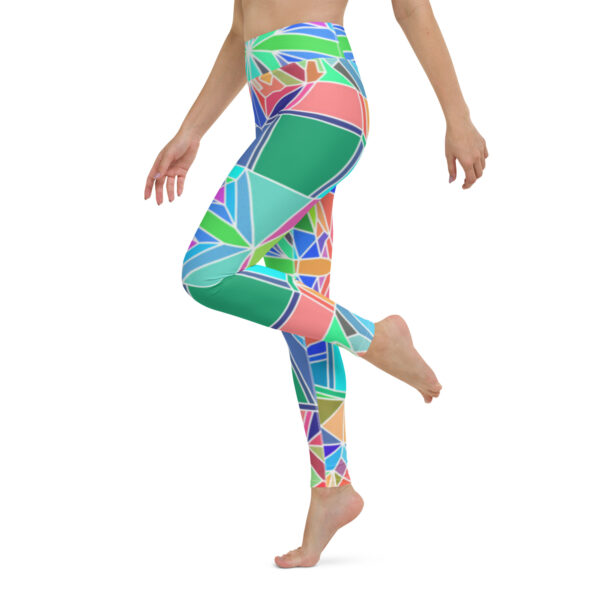 Fifth Degree™ Pop Art Rave Print Festival Yoga Abstract Funky Leggings - Image 3