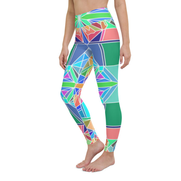 Fifth Degree™ Pop Art Rave Print Festival Yoga Abstract Funky Leggings - Image 4