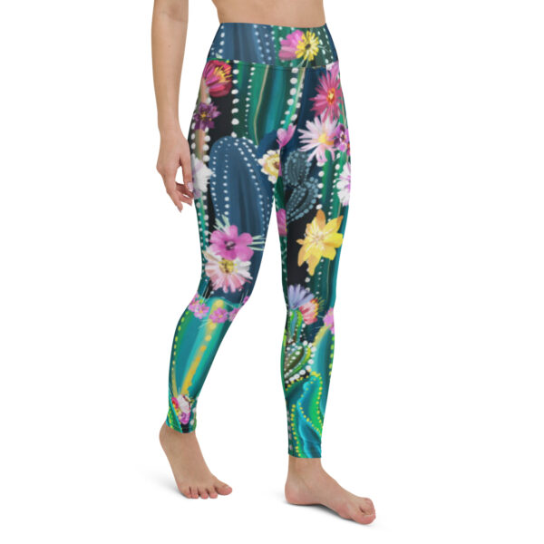 Fifth Degree™ Cactus Flower High Waisted Workout Print Floral Yoga Leggings