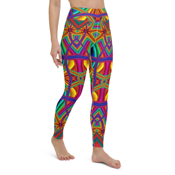 Fifth Degree™ Psychedelic Print Festival Yoga Funky Leggings