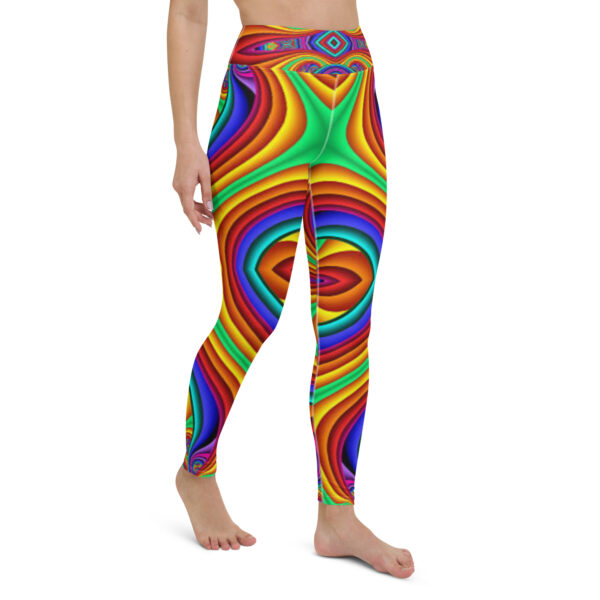 Fifth Degree™ Psychedelic Swirls Print Festival Yoga Funky Leggings