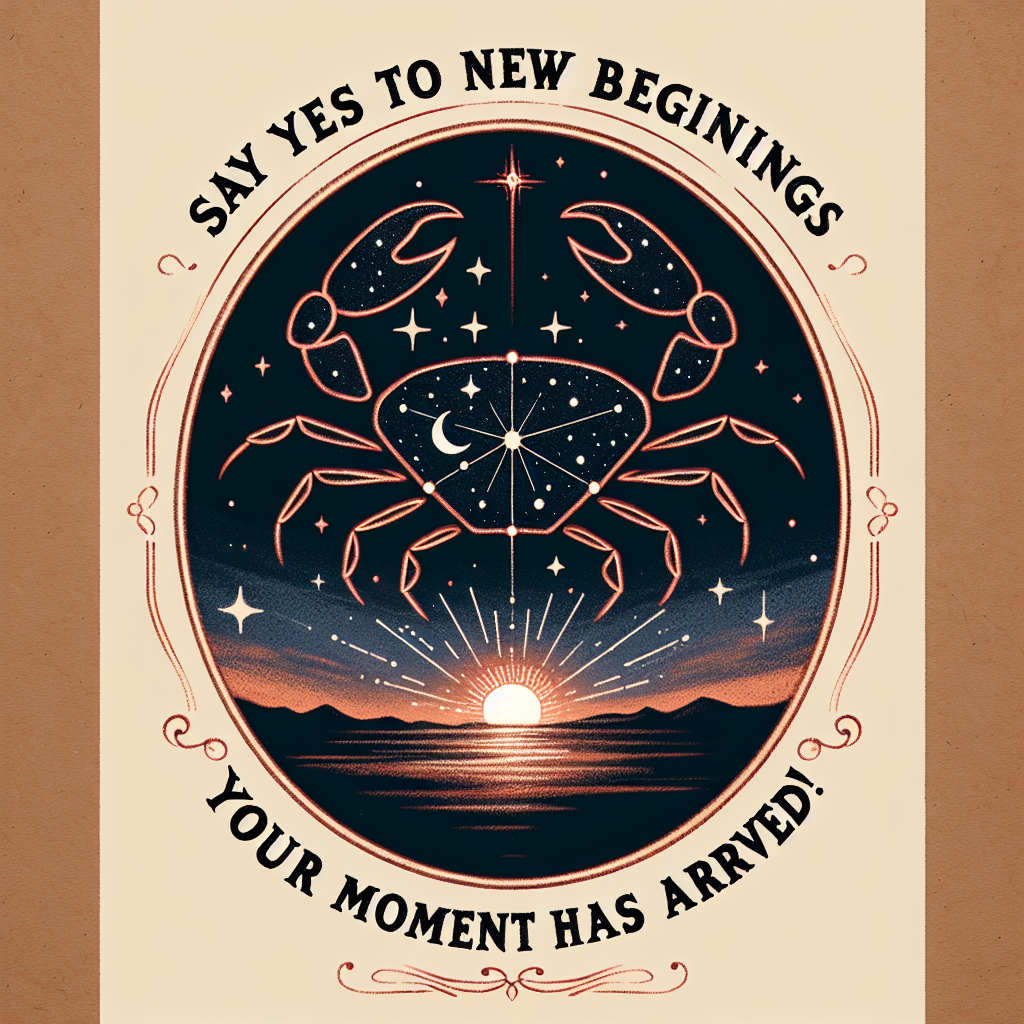 Cancer Horoscope: Say Yes to New Beginnings—Your Moment Has Arrived!