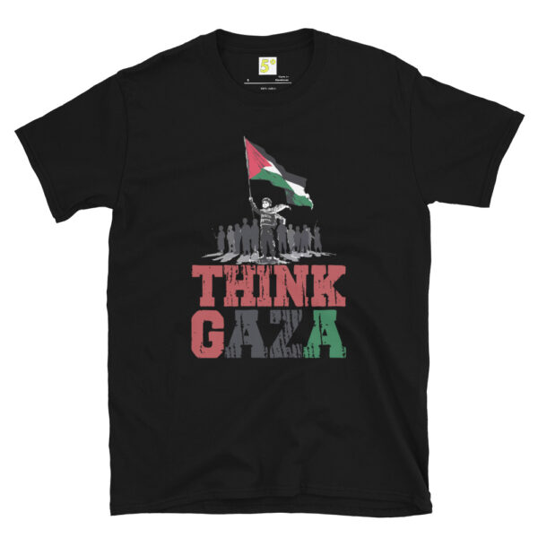 Fifth Degree™ Think Gaza Palestine Palestinian T-Shirt - Image 2