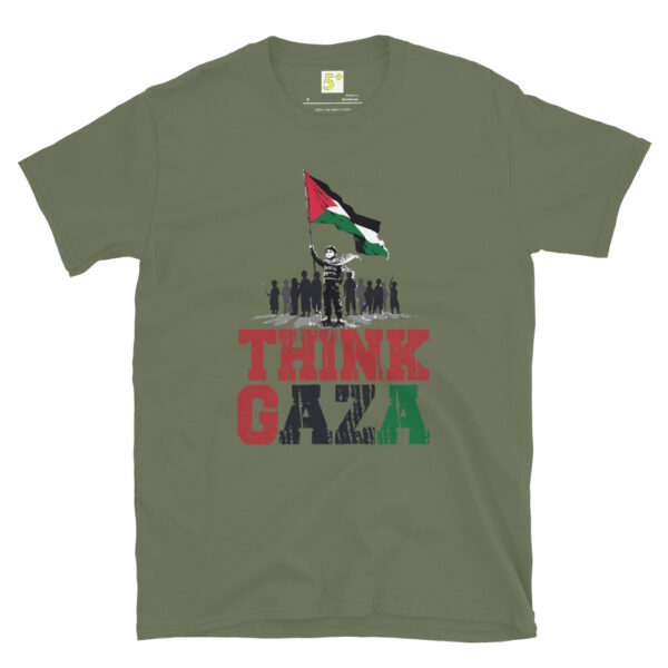 Fifth Degree™ Think Gaza Palestine Palestinian T-Shirt - Image 9