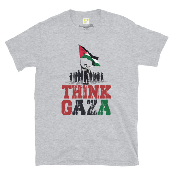 Fifth Degree™ Think Gaza Palestine Palestinian T-Shirt - Image 13